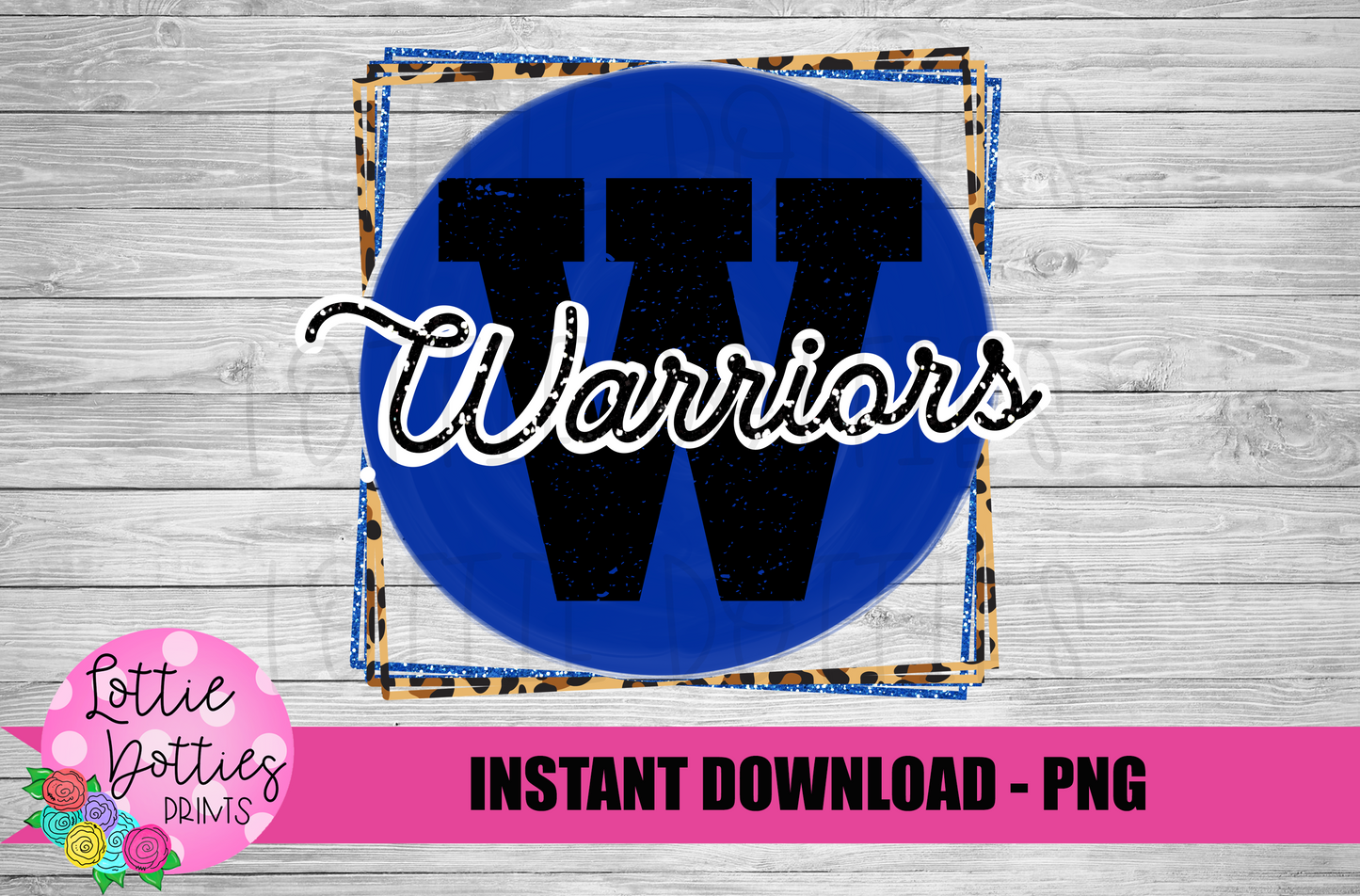 Warriors Png - Mascot Sublimation Design - Digital Download