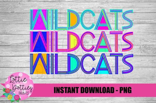 Wildcats  PNG - Wildcats -  sublimation design - Digital Download