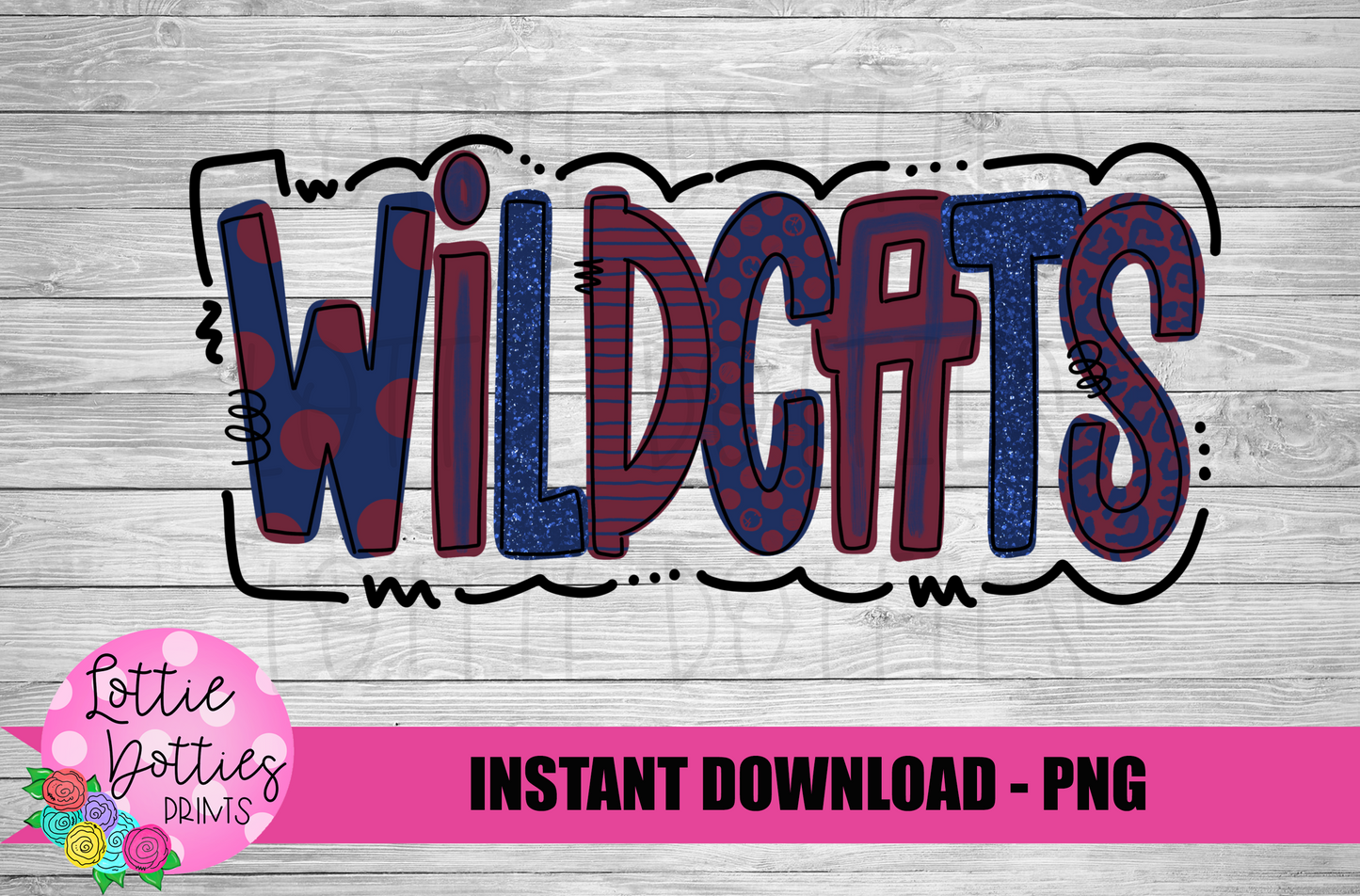 Wildcats PNG - Wildcats - sublimation design - Digital Download