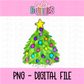 Christmas Tree PNG - Christmas - Sublimation - Digital Download