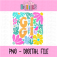 Gigi PNG - Gigi Design Png - Digital Download