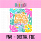 Photographer PNG  - Digital Download - floral Design