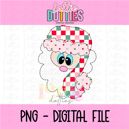 Santa Retro PNG - Santa Retro - Sublimation - Digital Download