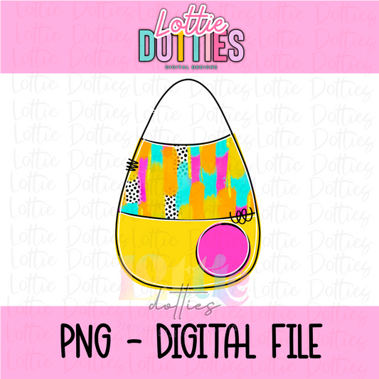 Candy Corn PNG - Halloween sublimation design - Digital Download