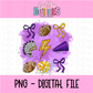 Warriors PNG - Purple and Gold Warriors - Sublimation - Digital Download