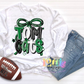 Tomcats PNG - Tomcats Green & Black bow design - Digital Download - coquette mascotk