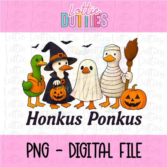 Honkus Ponkus PNG - Halloween Sublimation Design - Digital Download