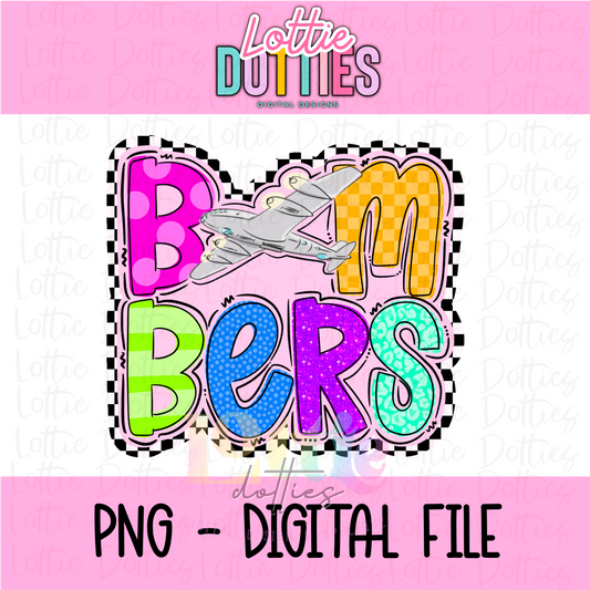 Bombers - colorful Bombers Png - bombers Sublimation Design- Digital Download