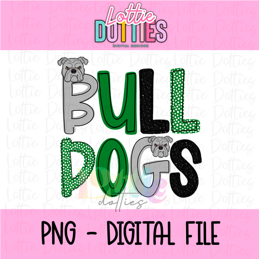 Bulldogs PNG - Instant Download - Digital Download - Bulldogs Sublimation Design