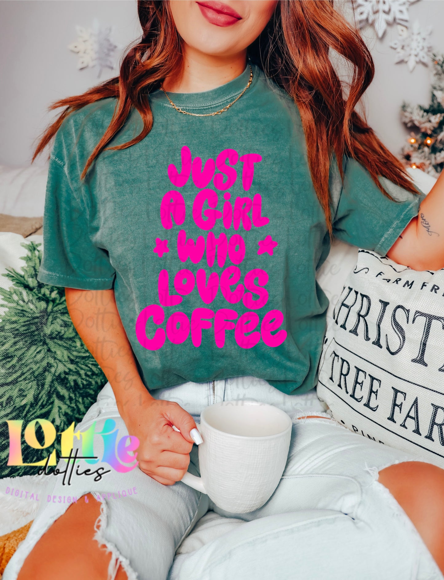 Just a Girl Who Loves Coffee | Love Coffee PNG | Coffee | Digital Download