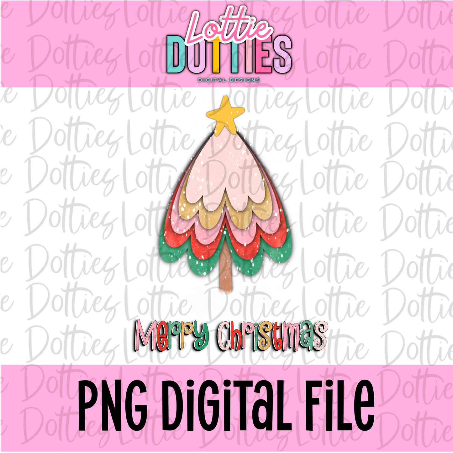 Merry Christmas Tree Png | Merry Christmas|Happy Holidays | Christmas & Holiday Design | Digital Download