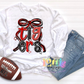 Tigers PNG - Tigers Red & Black bow design - Digital Download - coquette mascot
