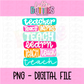 Teacher PNG - Teacher Sublimation - Digital Download