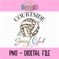 Court side Volleyball Social Club PNG - Volleyball Designs - Digital Download