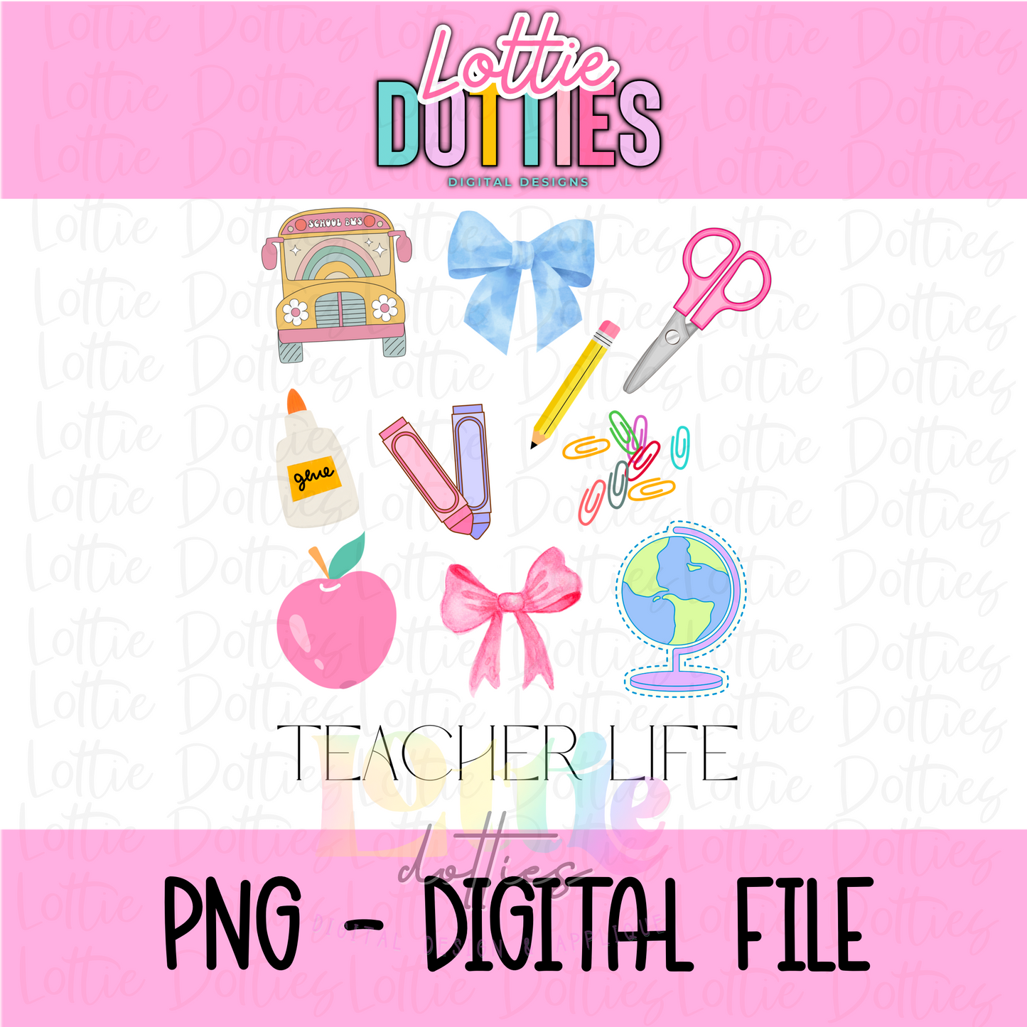 Teacher Life PNG - Teacher Designs - Digital Download