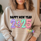 Happy New Year 2025 PNG - New Year’s Eve/Day Sublimation - PNG - Digital Download