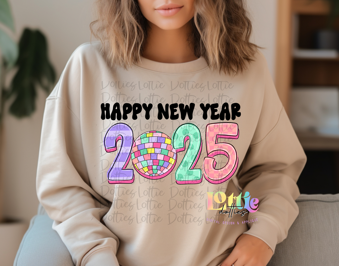 Happy New Year 2025 PNG - New Year’s Eve/Day Sublimation - PNG - Digital Download