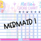 Mermaid Chore Chart Template - Mermaid 1