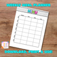 Printable Weekly Meal Planner | Editable Menu Template | Breakfast, Lunch, Dinner & Snack Organizer