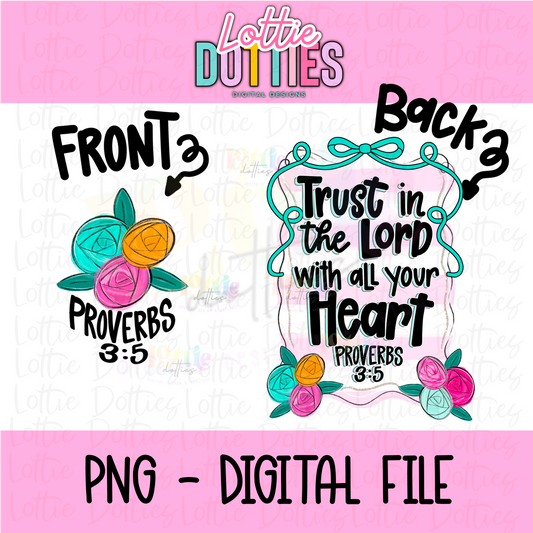 Trust - Pink PNG - Inspirational & Religious Sublimation - Digital Download