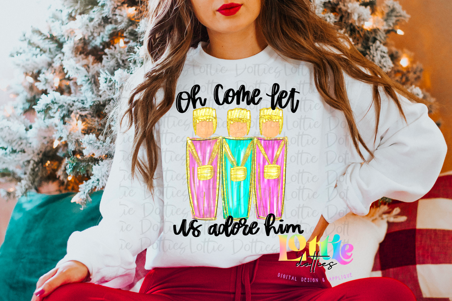 Wise Men - Oh Come Let Us Adore Him Png - Christmas Sublimation Design- Digital Download