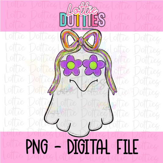 Ghost Girl Png - Ghost Png - Halloween Sublimation Design - Kids Halloween Design - Digital Download