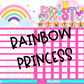 Rainbow Princess Chore Chart Template - Rainbow Princess