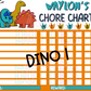 Dino Chore Chart Template - Dino 1