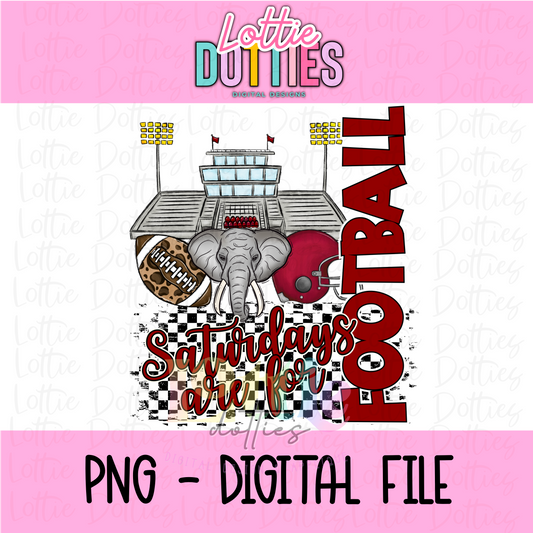 Alabama PNG | Saturdays are for Football Designs | Digital Download