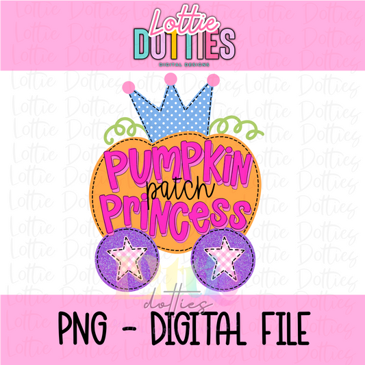 Pumpkin Patch Princess Orange Png - Pumpkin Princess Design - Thanksgiving/Fall Design - Digital Download