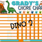 Dino Chore Chart Template - Dino 2