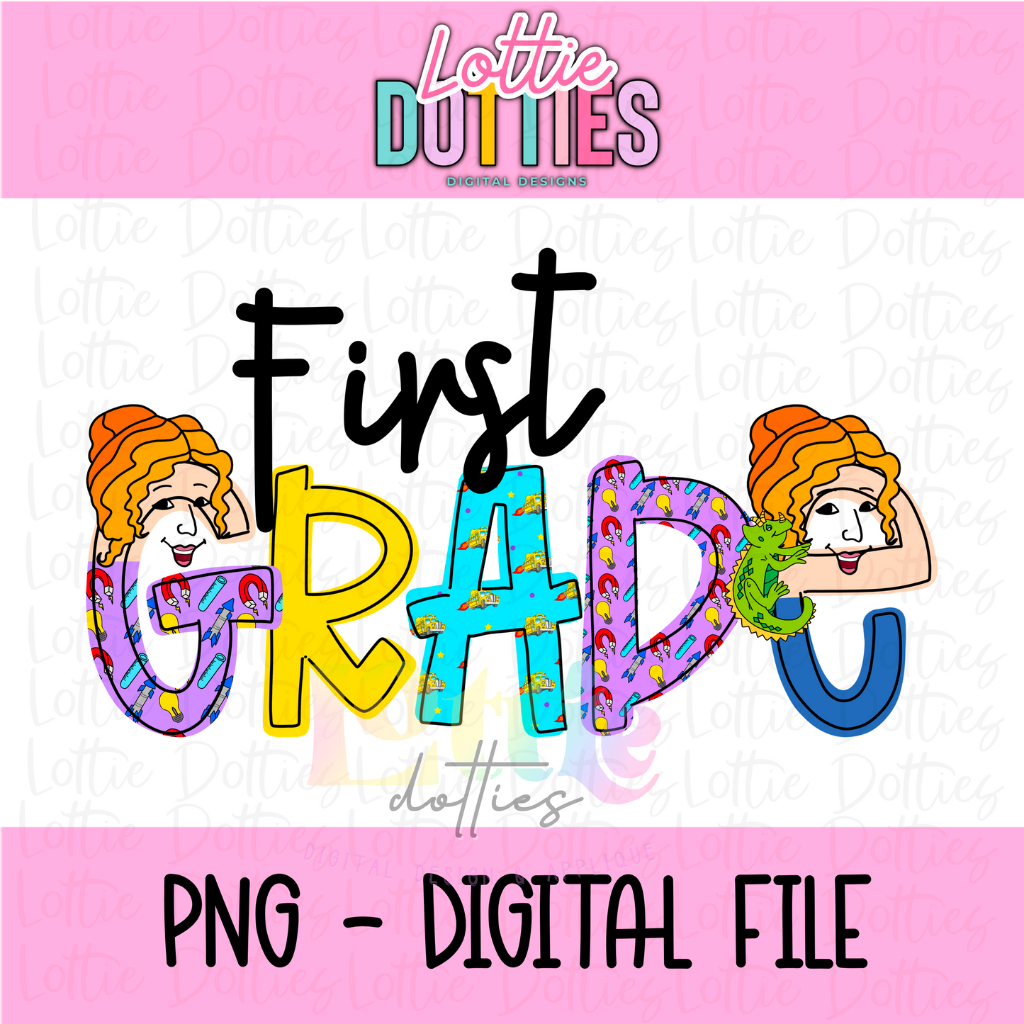 MSB First Grade PNG - Back To School - Sublimation - Digital Download