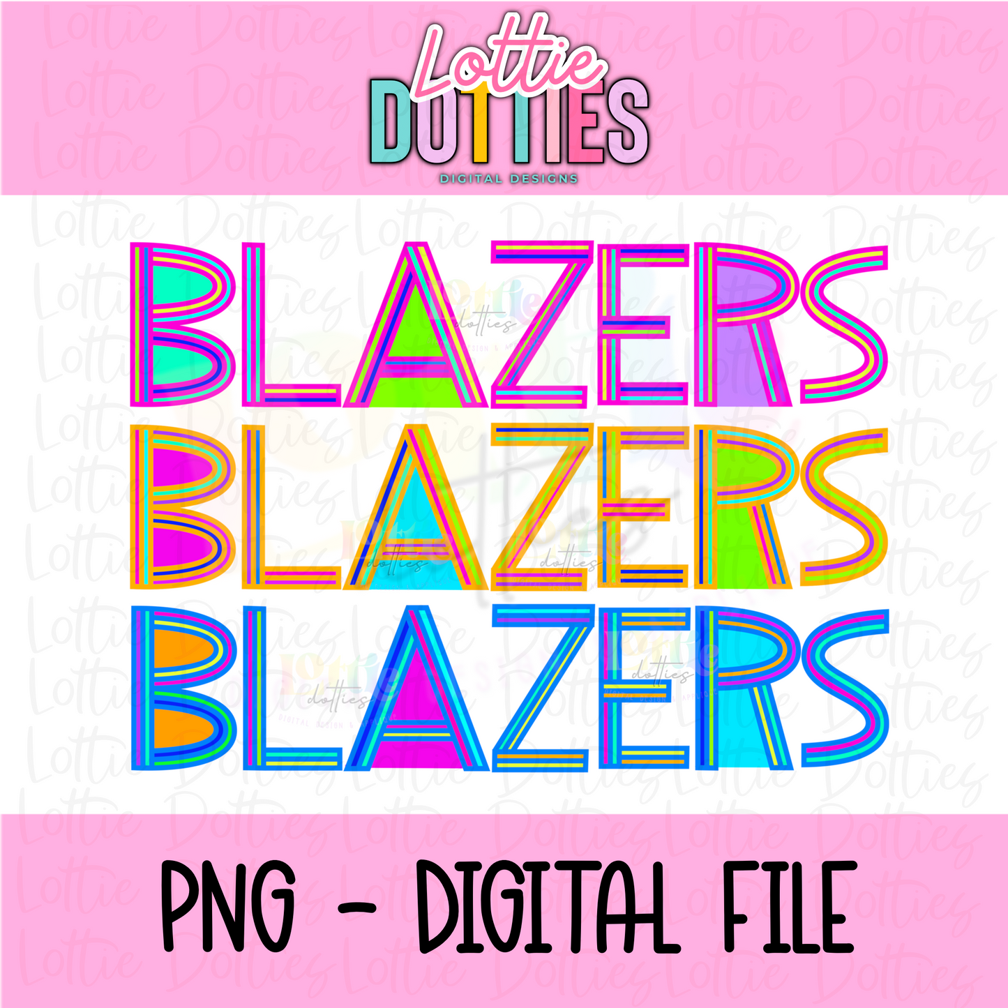 Blazers PNG - Sublimation - Digital Download