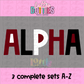 Maroon Black and White Filled Alpha Png - Maroon Black & White Filled Alpha Pack - Digital Download