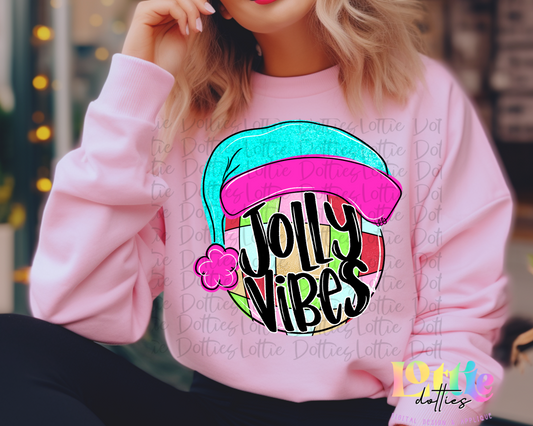 Jolly Vibes Blue Hat Png - Christmas Design - Instant Download - Digital Download