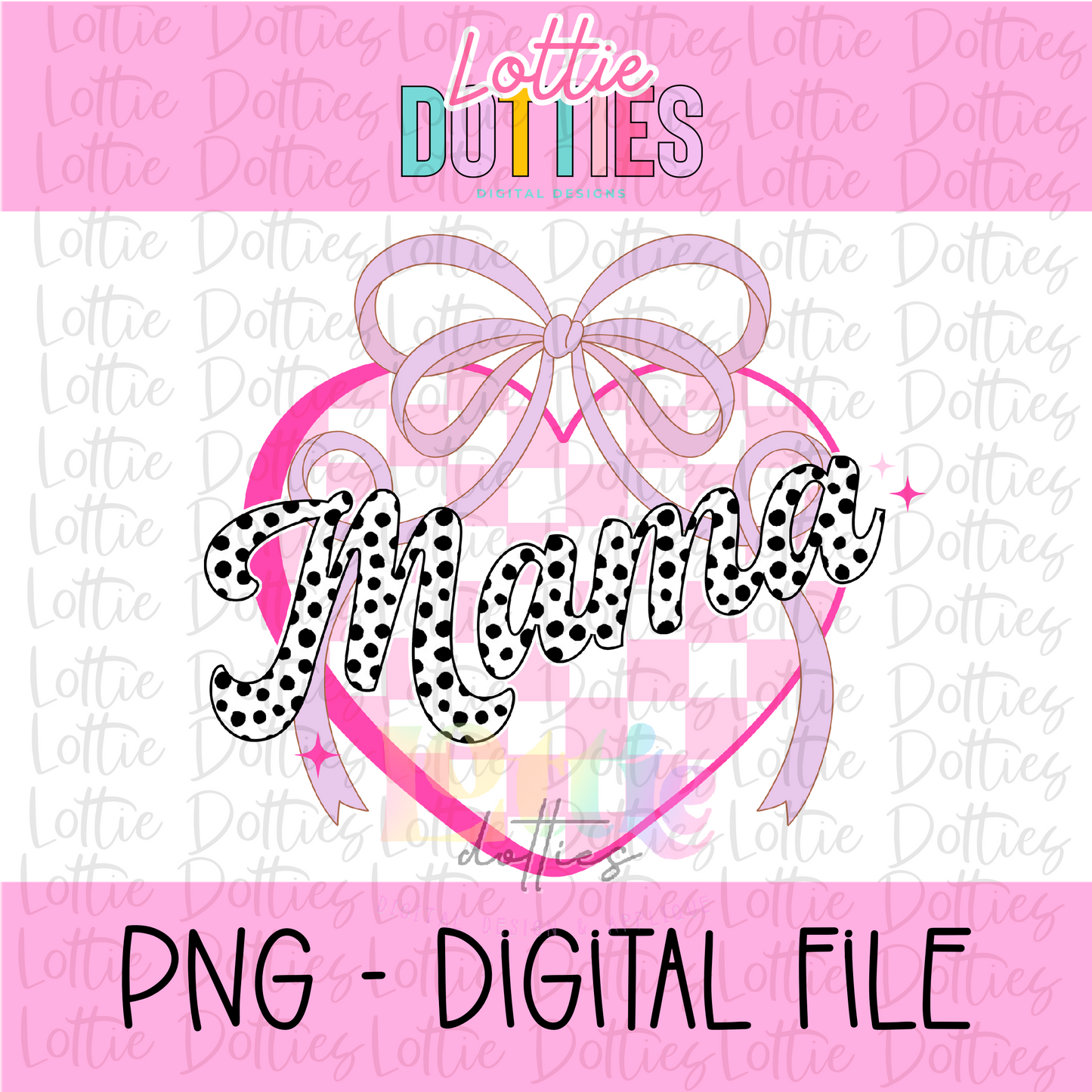 Mama Heart PNG - Mama Heart Pink - Valentine's Day Sublimation - Valentines Design