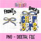 Chargers PNG - Royal & Gold Bow Design Sublimation design -   Digital Download