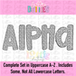 Dottie Poppy Alpha - Poppy Spirit Letters- Alphabet - Alpha Pack - Alphabet Clipart - Instant Download  - Alpha Pack