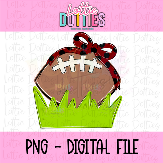 Football Bow - Garnet & Black Football Bow PNG - Bow Design Sublimation - Digital Download