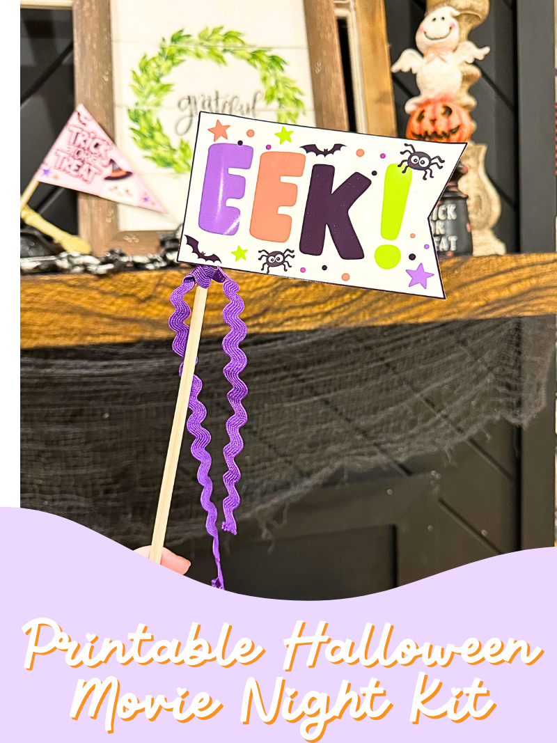 Printable Halloween Pennant Flags | Cute Spooky Party Decorations | Trick or Treat, Movie Night & Boo Basket Printables