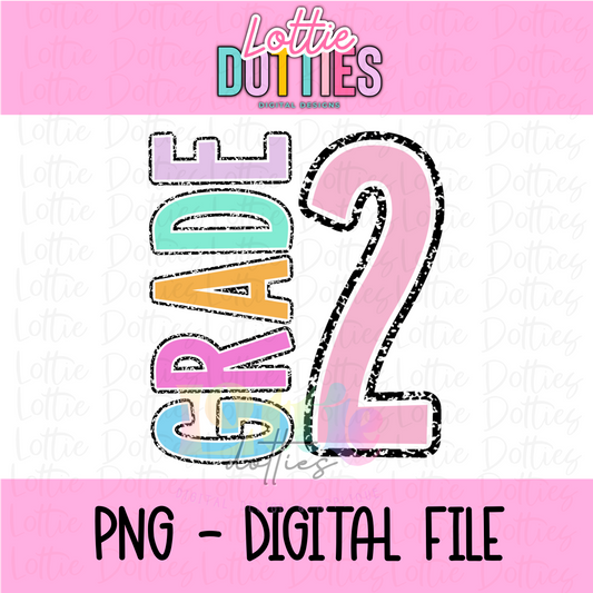 Second Grade PNG - Back To School - Sublimation - Digital Download