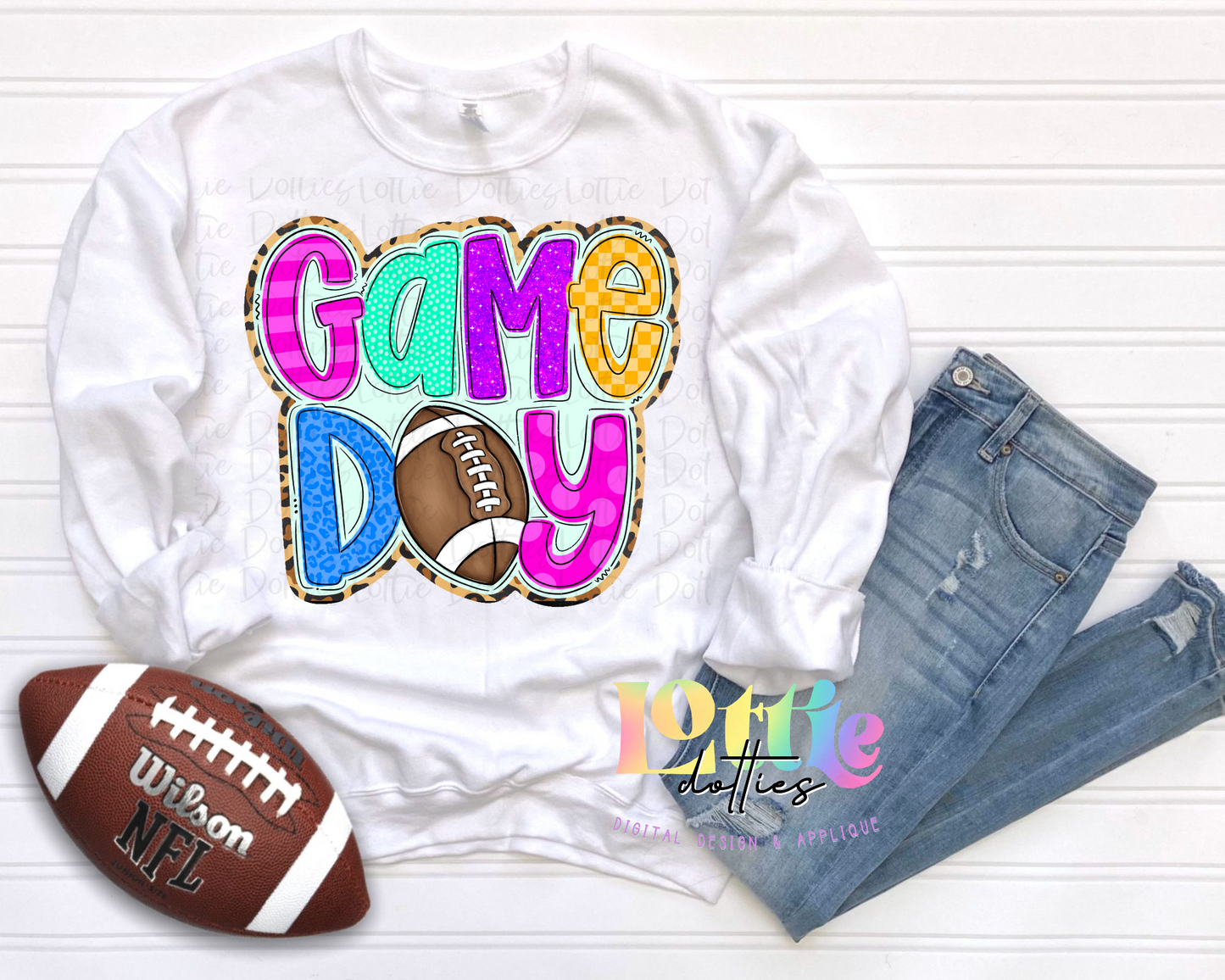 Game Day Leopard PNG - Game Day sublimation design - Digital Download