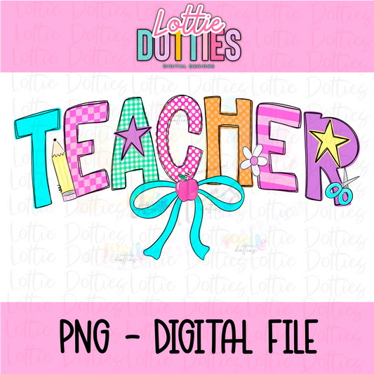 Teacher - Teacher PNG- Instant Download