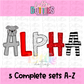 Bulldog Alphabet - Alpha Pack - Alphabet Clipart - Instant Download