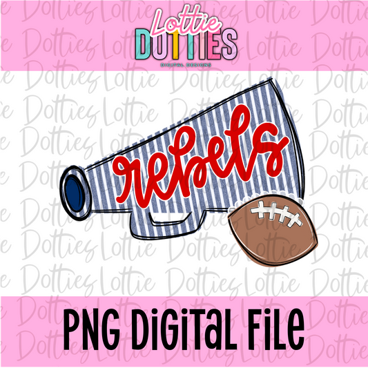 Rebels Megaphone Png | Rebels design | Digital Download | Blue and Red