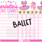 Ballet Chore Chart Template - Ballet