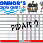 Pirate Chore Chart Template - Pirate 2