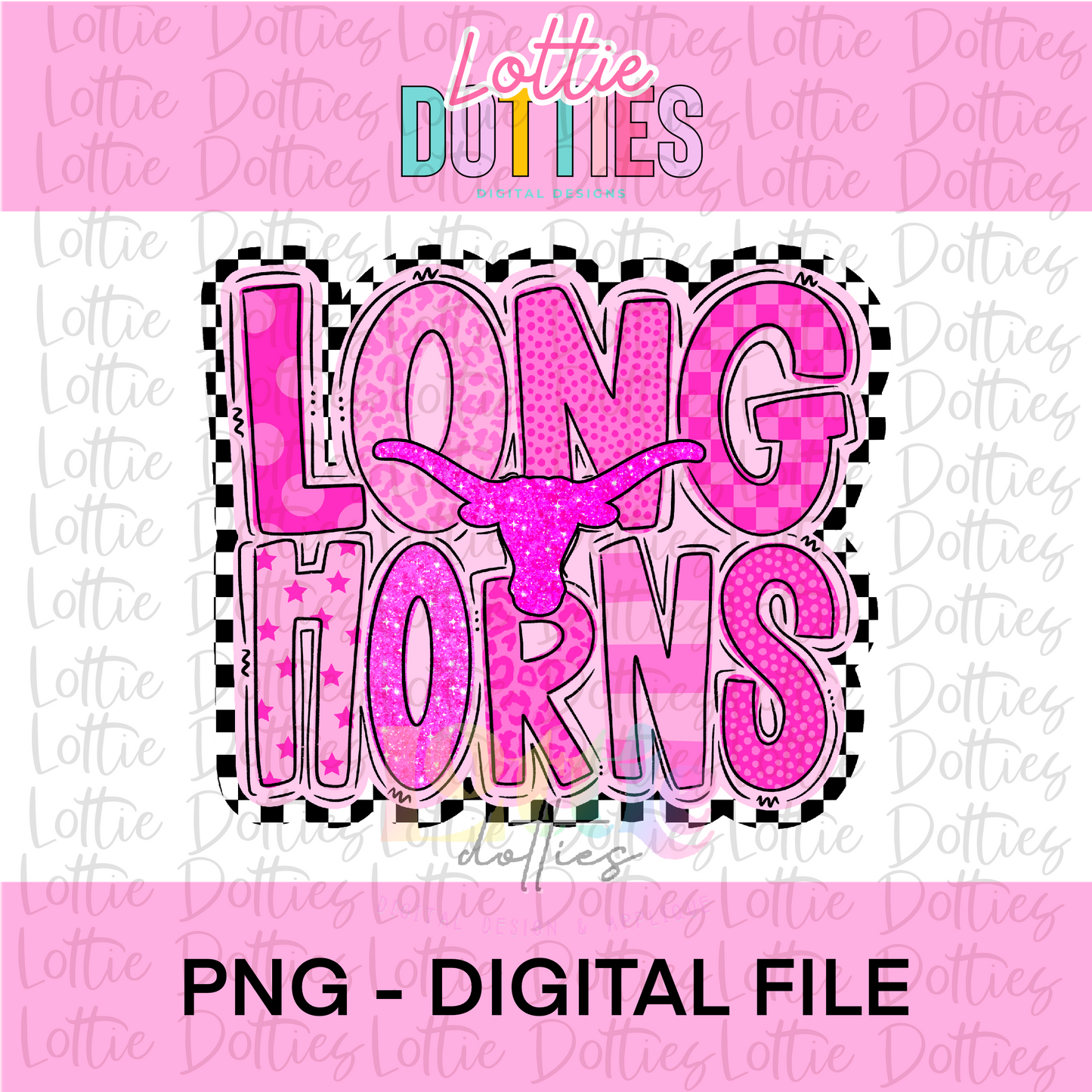 Longhorns PNG - Longhorns Pink PNG - Sublimation