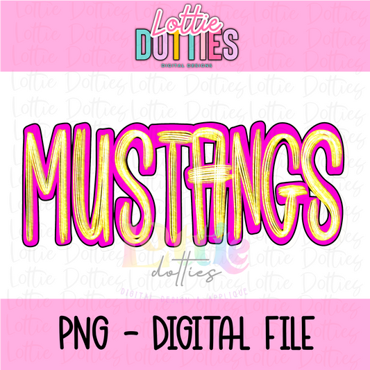 Mustangs PNG - mustangs Designs - Digital Download