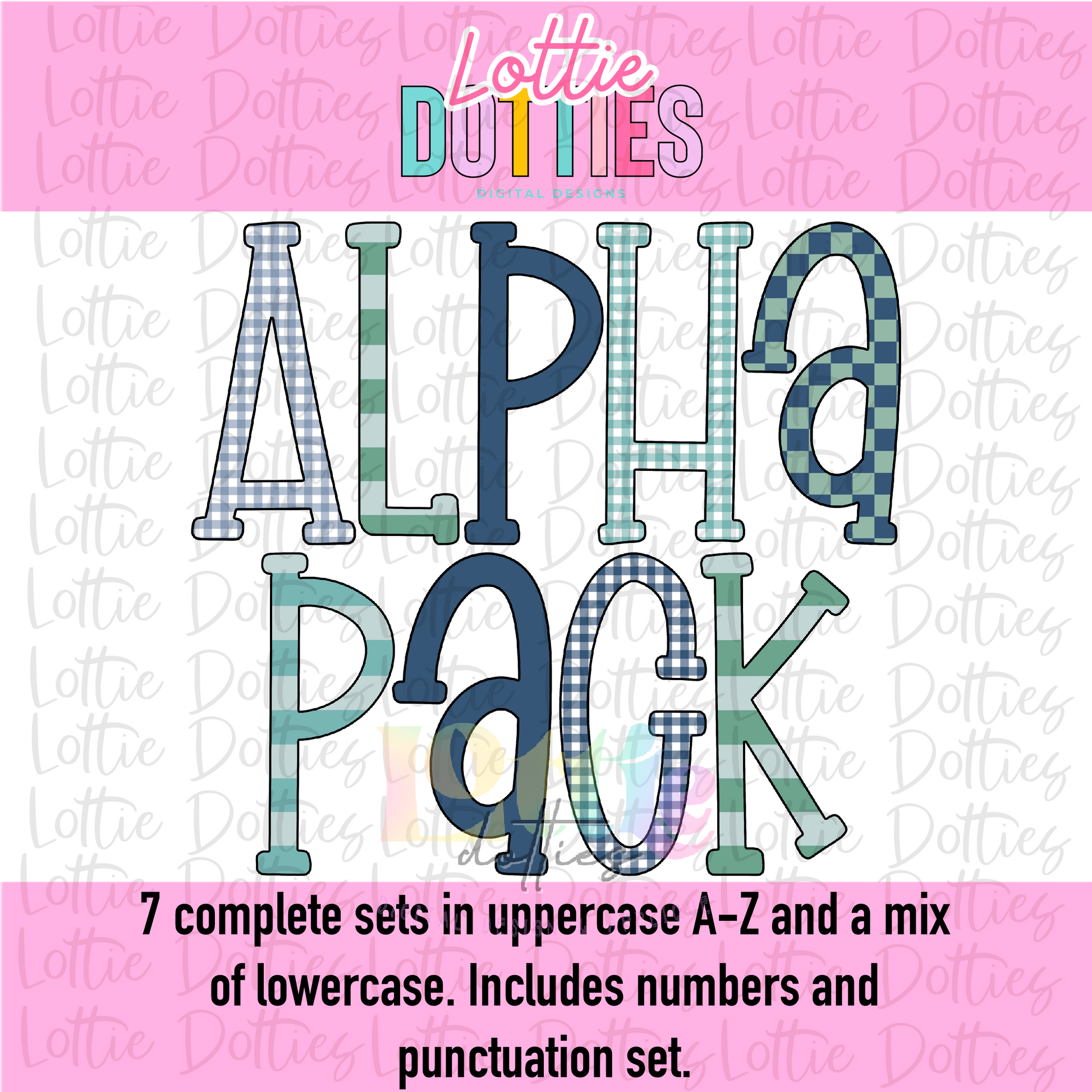 Boy Blue Alpha - Alpha Pack - Alphabet Clipart - Instant Download - Al ...